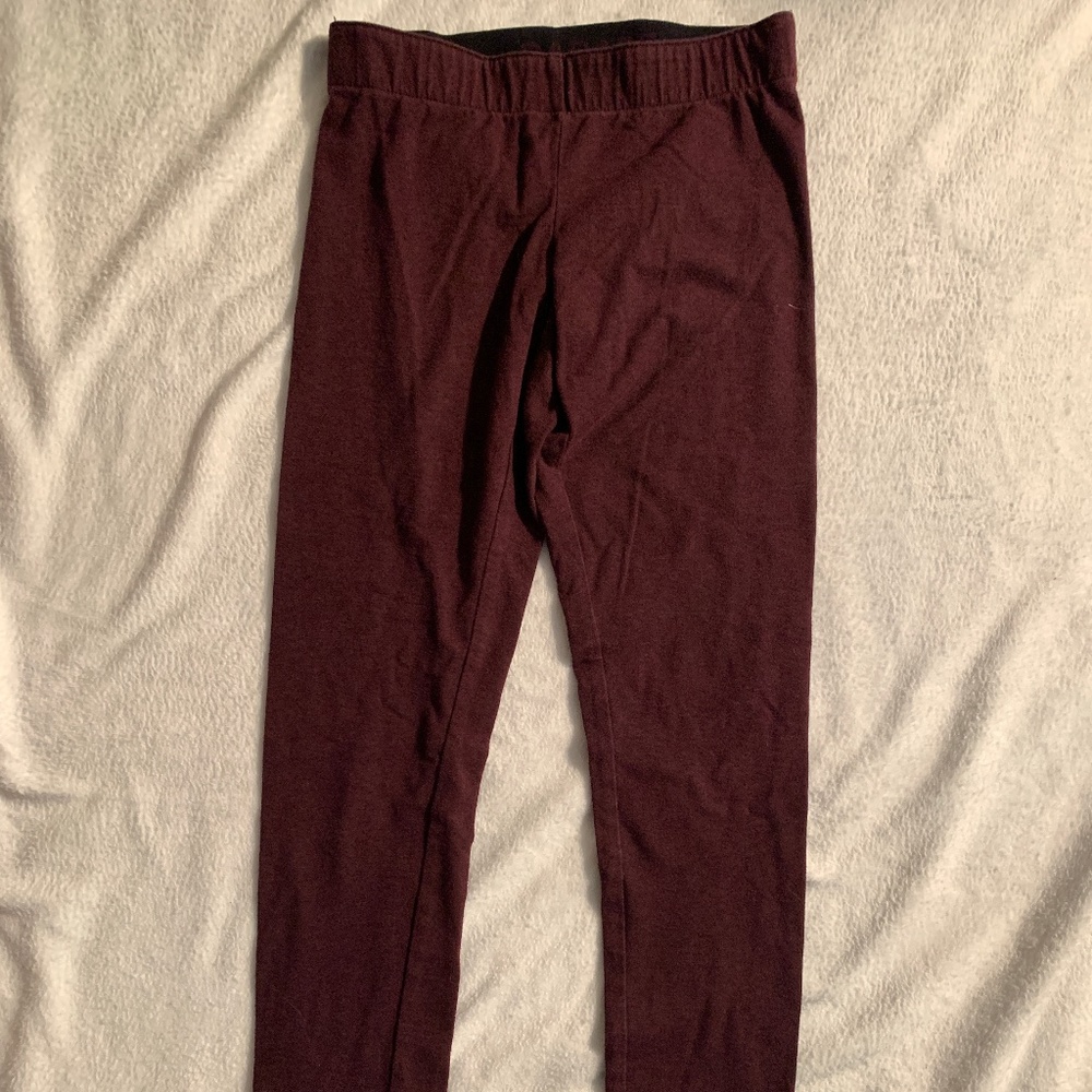 Garage maroon/burgundy low rise leggings